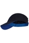 Preview: 6 Panel Polyester Cap in marineblau / königsblau